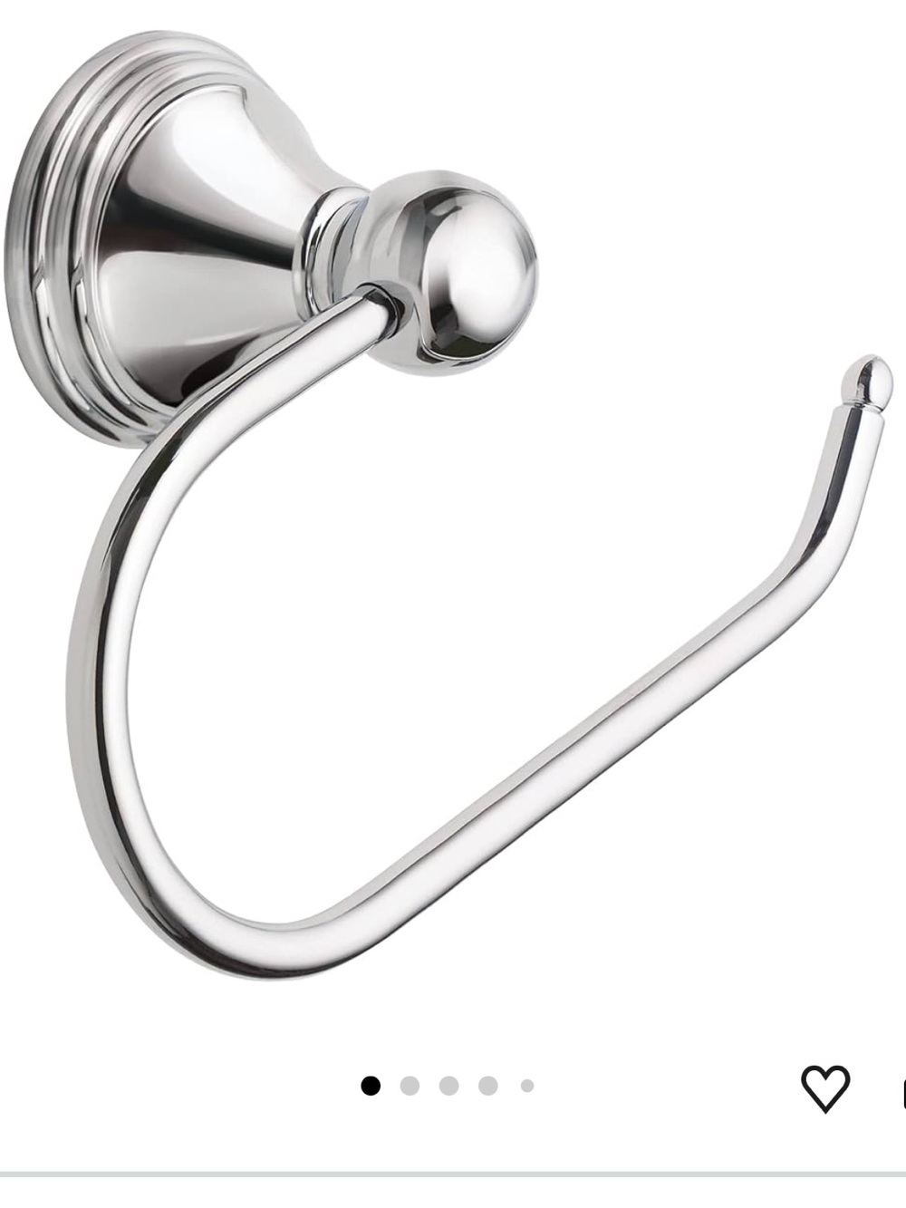 Moen Preston Single Post Toilet Paper Holder, Wall Mounted with Hardware chrome